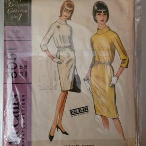 Vintage McCall's 8051 Misses Sheath Dresses Size 12 (Dated 1965)